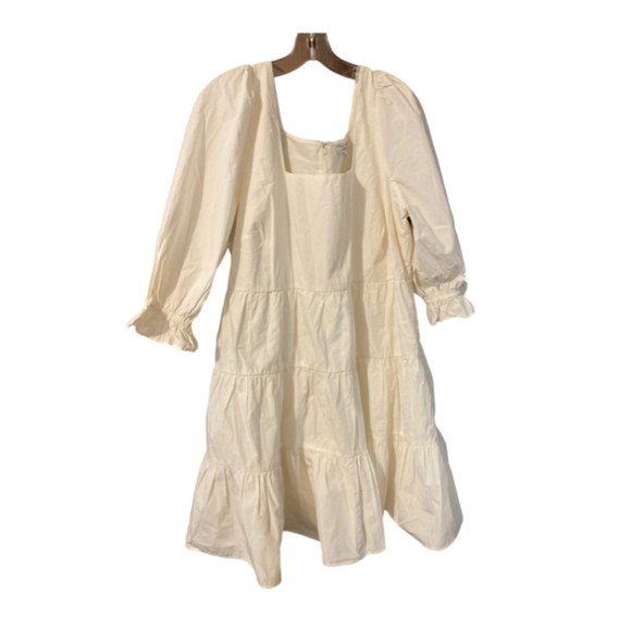 NWT Madewell Women's Dress Lizzie Poplin Babydoll size 14W - Picture 4 of 8